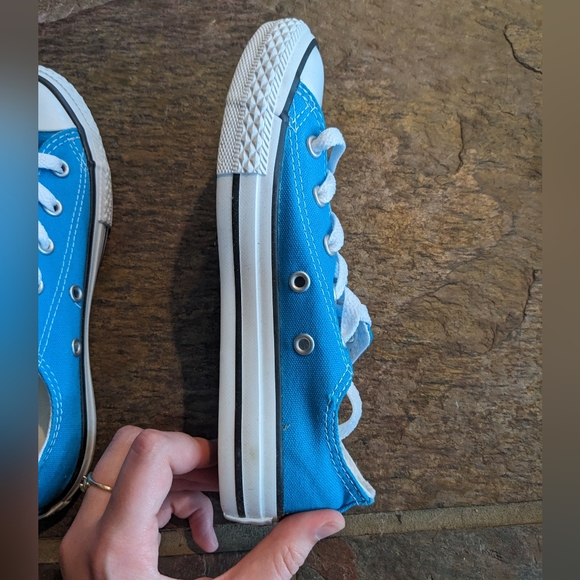 Blue Danube Low Top Kids Converse Youth size 1 - Picture 9 of 11